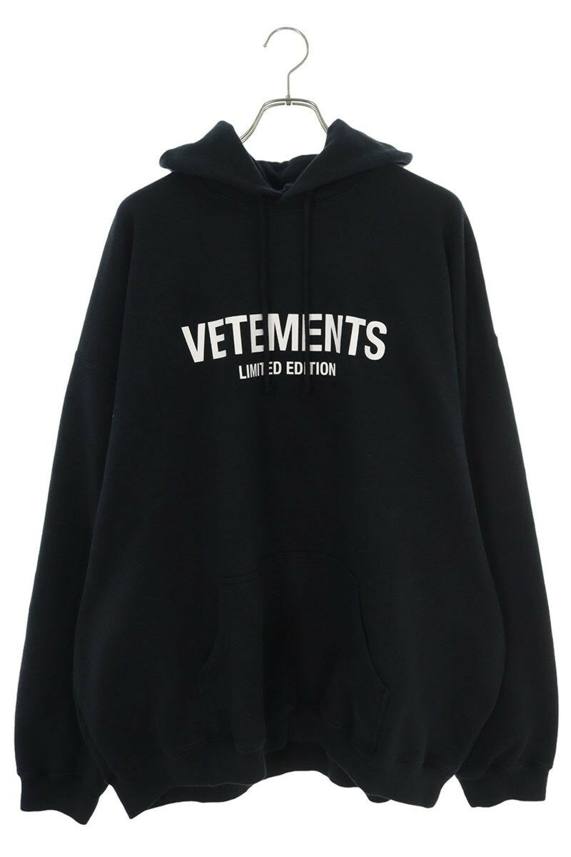 Vetements 24AW Logo Hoodie Black Size M