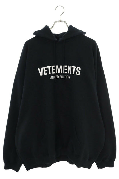 Vetements 24AW Logo Hoodie Black Size M