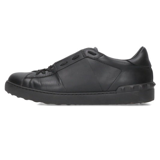 Valentino Leather Sneakers Black Size 43