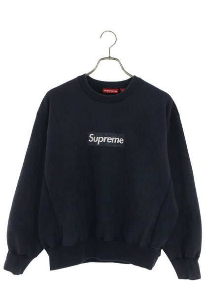 Supreme 25SS Washed Box Logo Sweatshirt Blue Size S