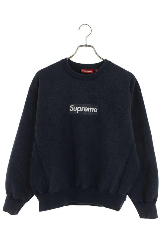 Supreme 25SS Washed Box Logo Sweatshirt Blue Size S