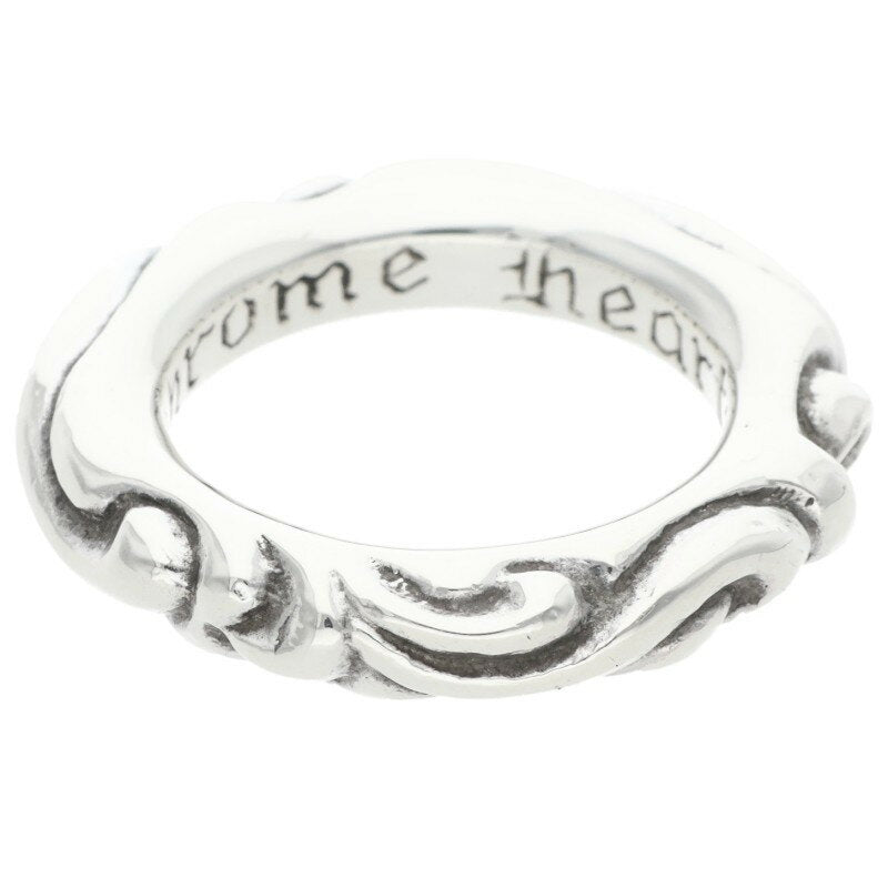 Chrome Hearts SCRL BAND Silver Ring Size ONE SIZE