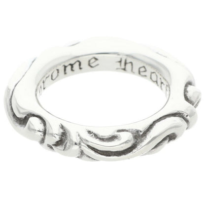 Chrome Hearts SCRL BAND Silver Ring Size ONE SIZE