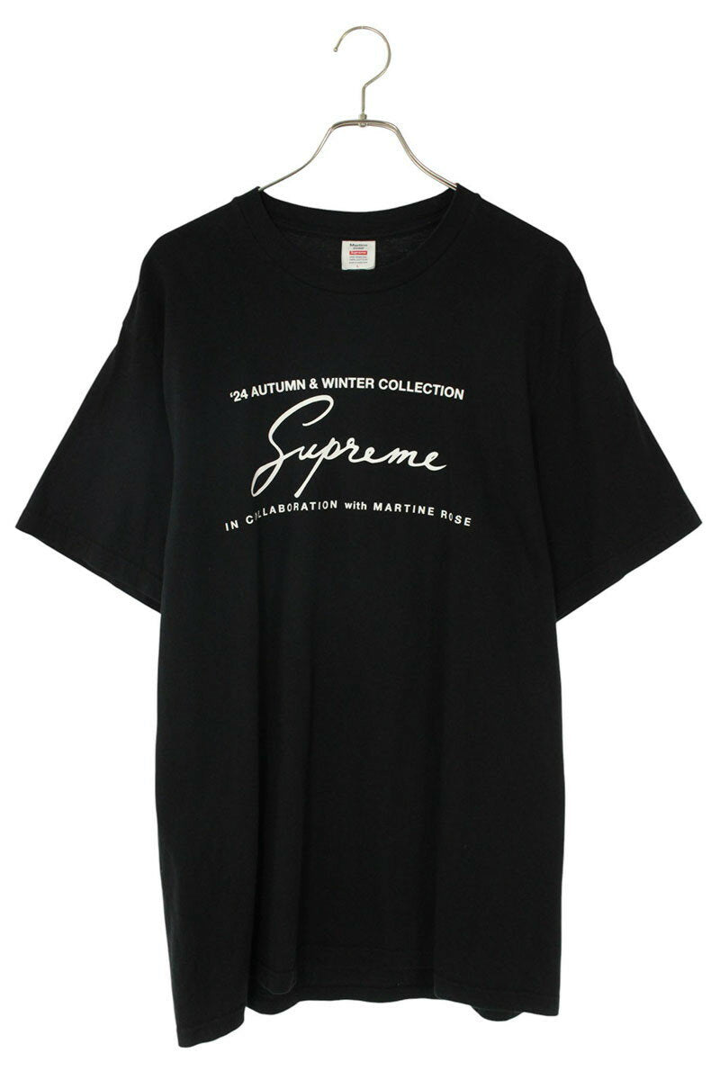 Supreme x MARTIN ROSE 24FW T-Shirt Black Size L
