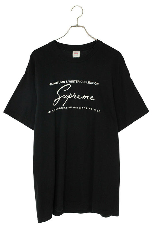 Supreme x MARTIN ROSE 24FW T-Shirt Black Size L