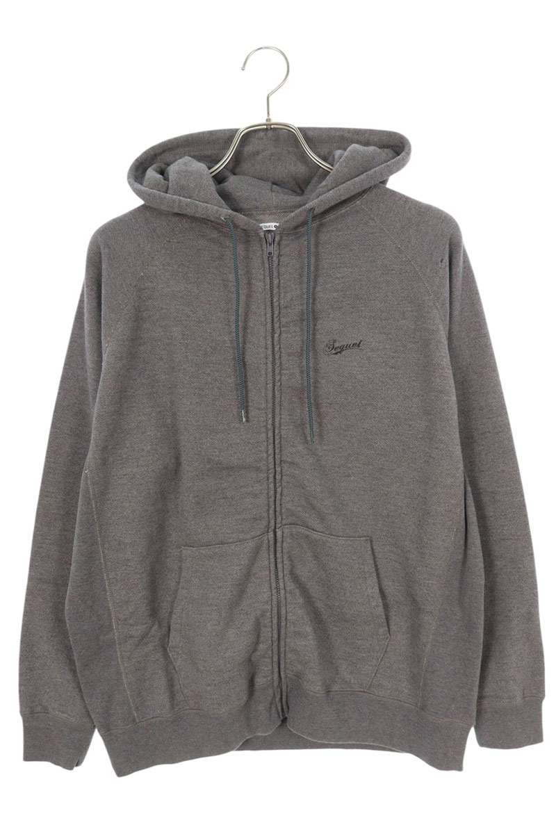 SEQUEL 23AW Print Zip Up Hoodie Gray Size M