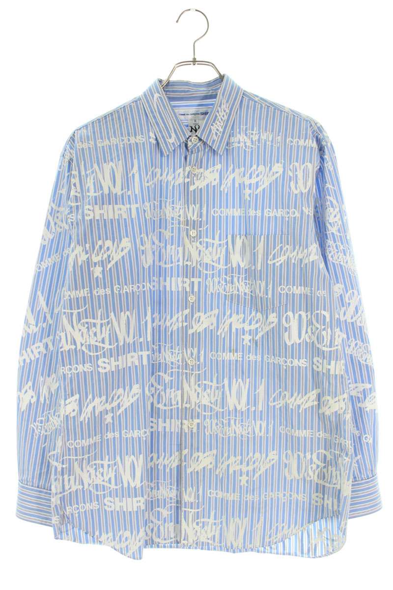 Comme des Garcons x AP Nast All-Over Print Long Sleeve Shirt Size M