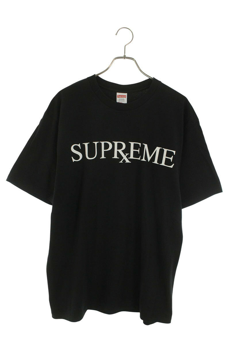 Supreme 25AW RX Tee Logo Print T-Shirt Black x White Size L