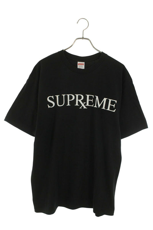 Supreme 25AW RX Tee Logo Print T-Shirt Black x White Size L