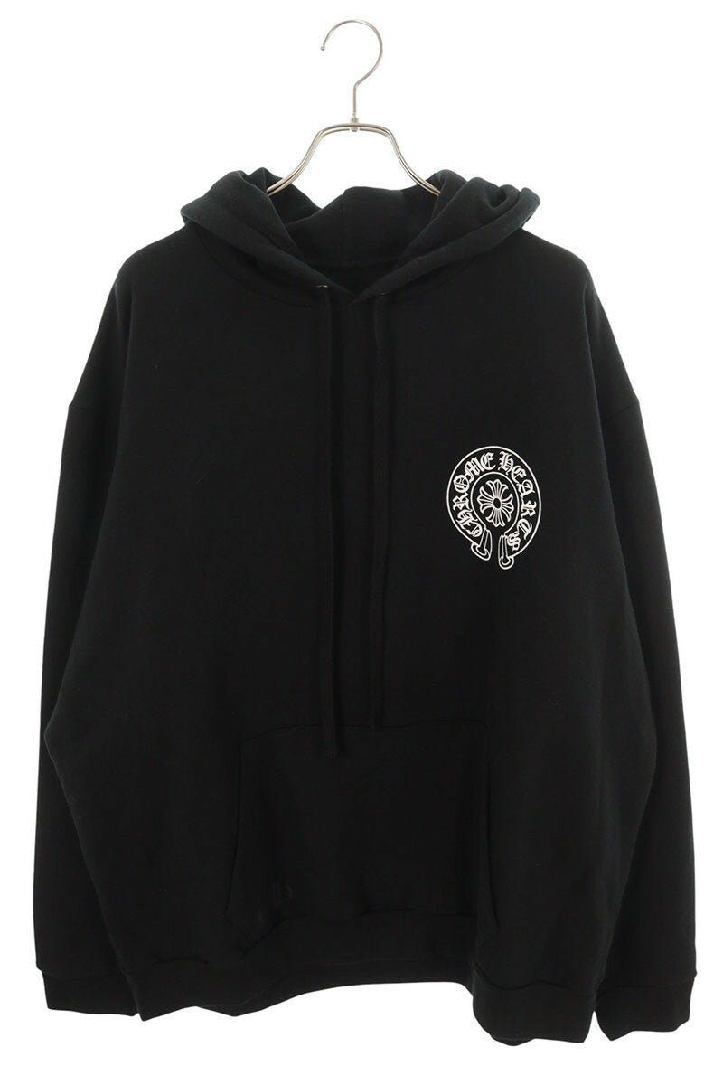 Chrome Hearts SWTSHRT HD PLVR LTD Horseshoe Print Hoodie Black Size XXL