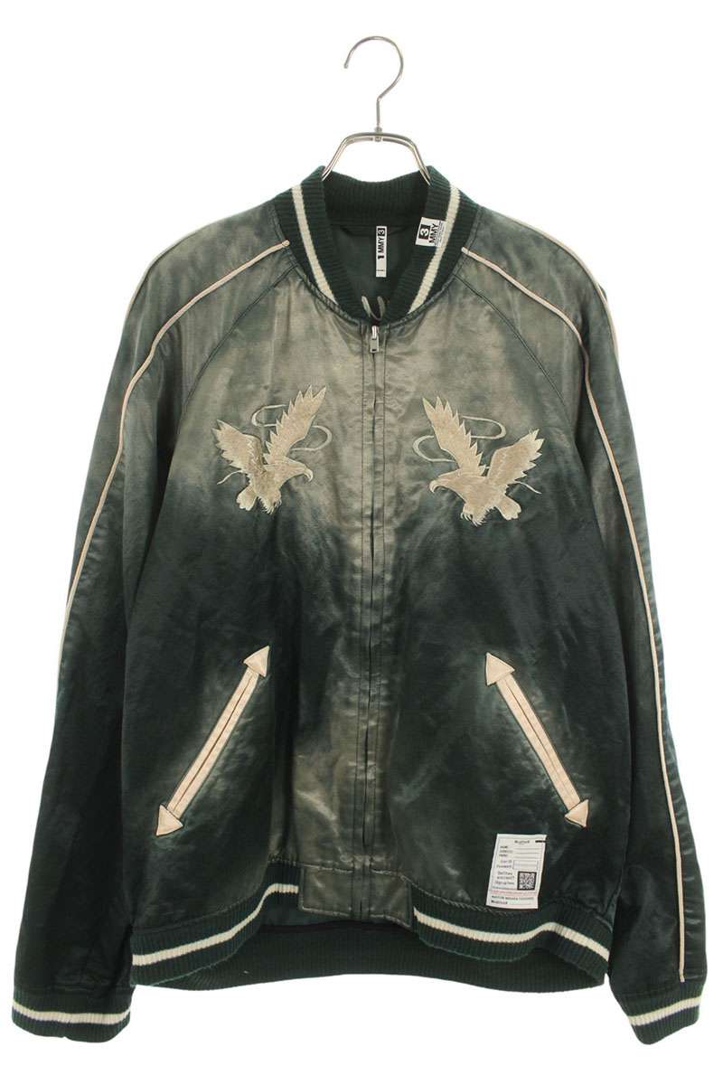 MIHARAYASUHIRO Back Embroidered Blouson Green Size 48