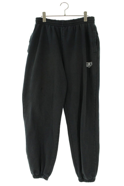 Balenciaga Logo Embroidered Long Pants Black Size S