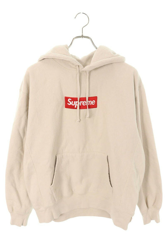 Supreme 24AW Box Logo Hooded Sweatshirt Beige Size M