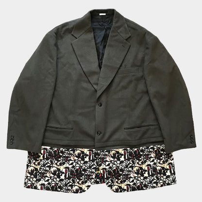 COMME DES GARCONS HOMME PLUS 22SS Hana no Sonzai Oversized Jacket Green Size XL