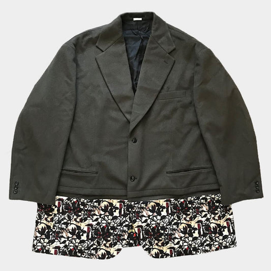 COMME DES GARCONS HOMME PLUS 22SS Hana no Sonzai Oversized Jacket Green Size XL