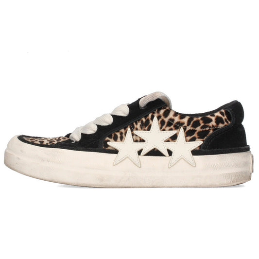 Amiri SUNSET SKATE LOW HARAKO leopard Sneakers Black x Beige x White Size 43
