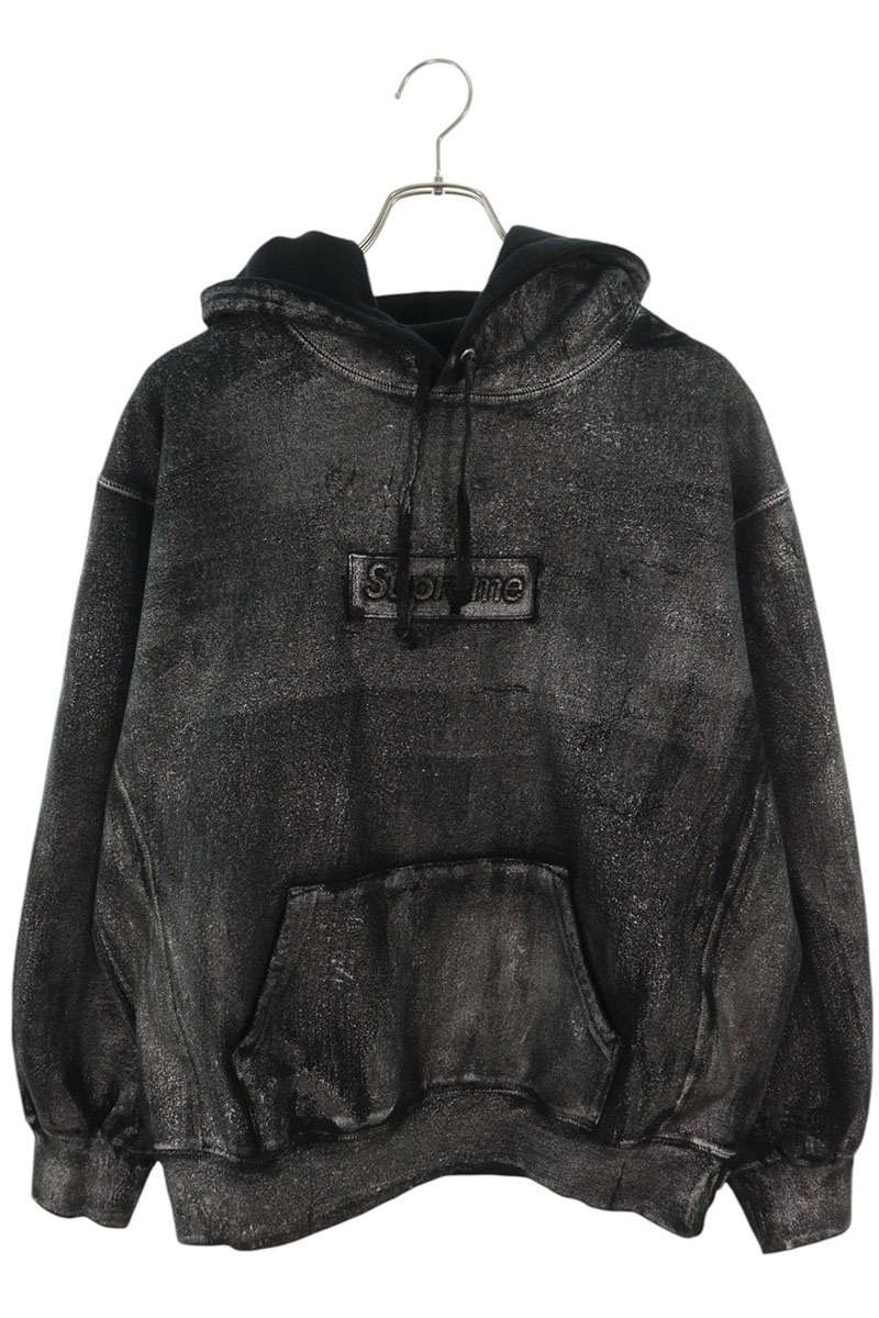SUPREME 24SS Foil Box Logo Hooded Sweatshirt Black Size M