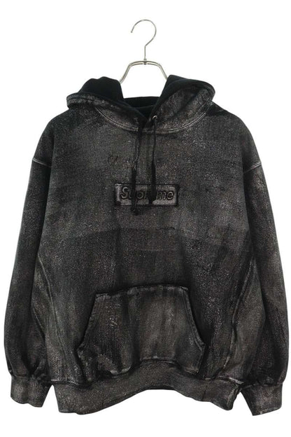 SUPREME 24SS Foil Box Logo Hooded Sweatshirt Black Size M