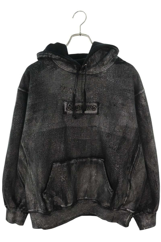 SUPREME 24SS Foil Box Logo Hooded Sweatshirt Black Size M