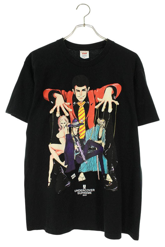 Supreme x Undercover 23SS Lupin Tee Print T-Shirt Black Size M