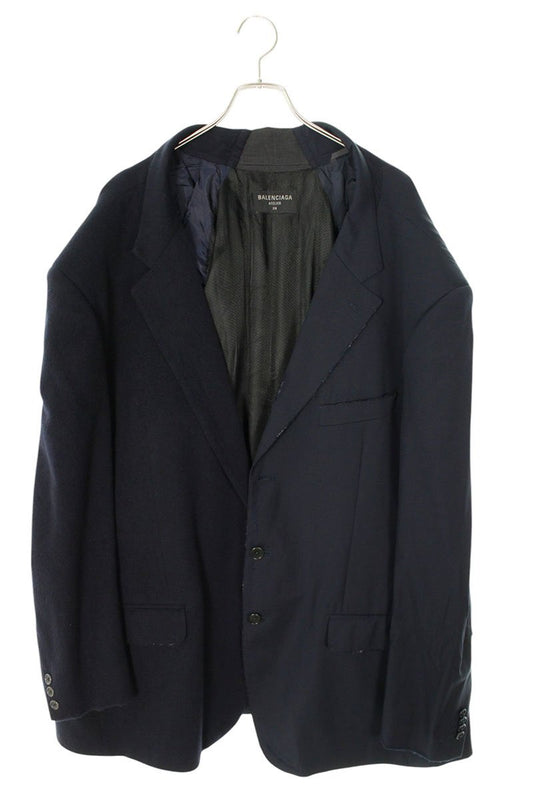 Balenciaga 24SS Reconstructed Tailored Jacket Blue Size 1