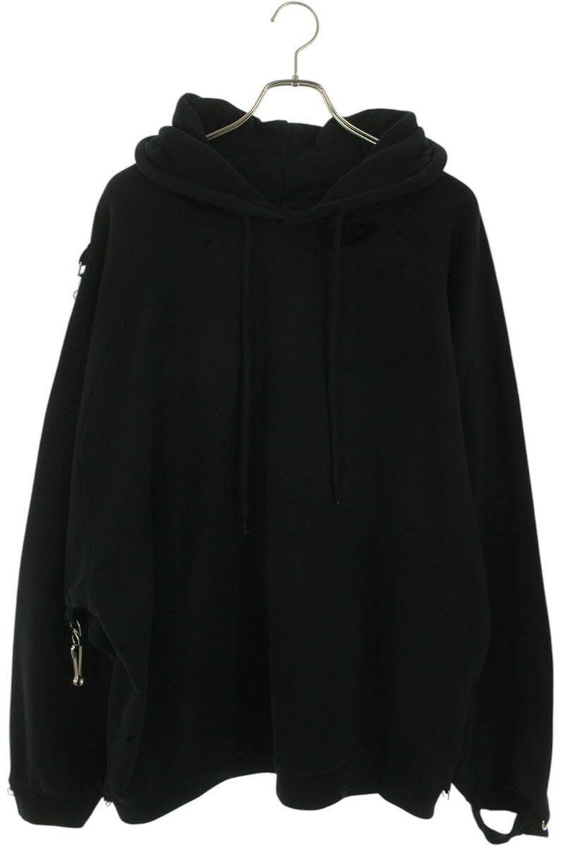 Raf Simons 23SS Patchwork Hoodie Black Size S