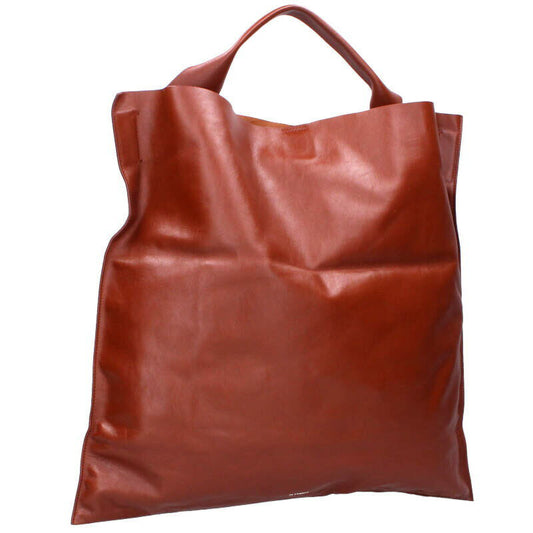 Jil Sander Leather Tote Bag Brown