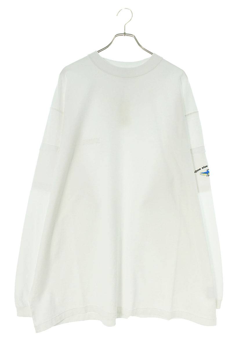 Vetements 23AW WHITE Logo Long Sleeve T-Shirt White Size S
