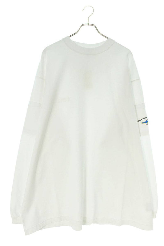 Vetements 23AW WHITE Logo Long Sleeve T-Shirt White Size S