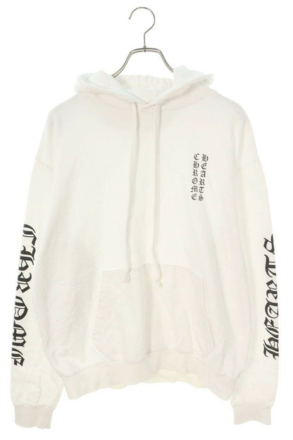 Chrome Hearts SWTSHRT PLVR Logo Print Pullover Hoodie White Size M