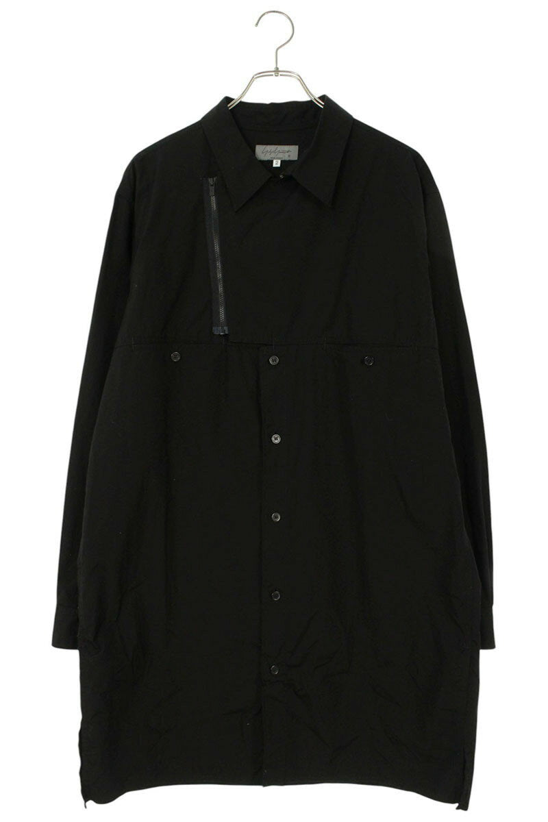 YOHJI YAMAMOTO POUR HOMME Long Sleeve Shirt Black Size M