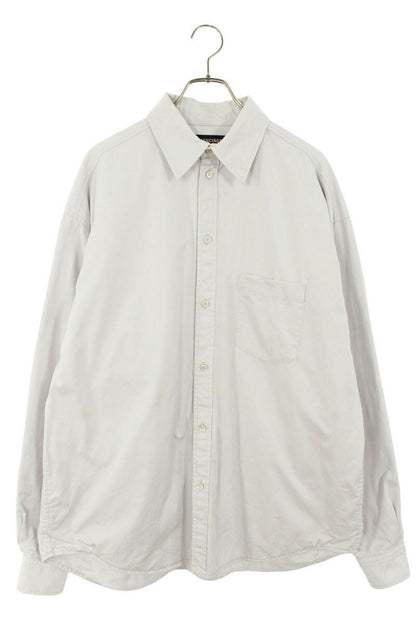 Balenciaga Oversized Long Sleeve Shirt Gray Size 44