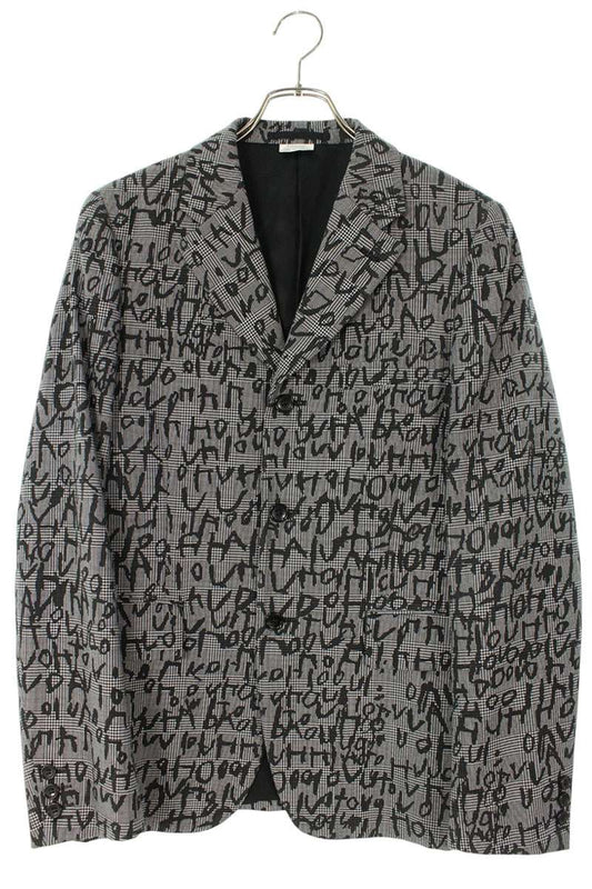 Comme des Garcons AD2023 All-Over Print Jacket Gray x Black Size S