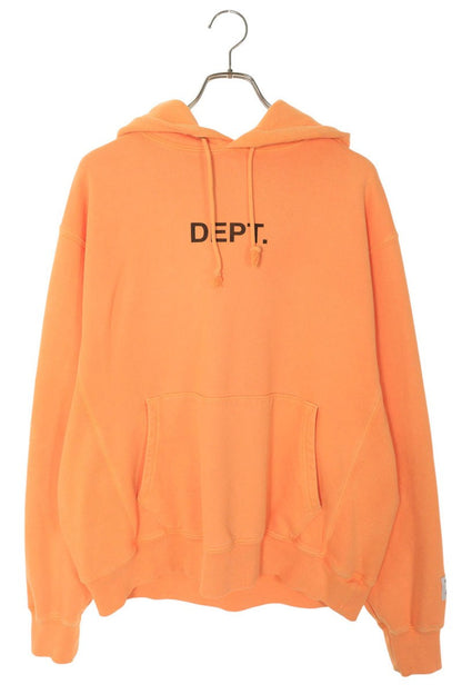 Gallery Dept. Logo Pullover Hoodie Orange Size L