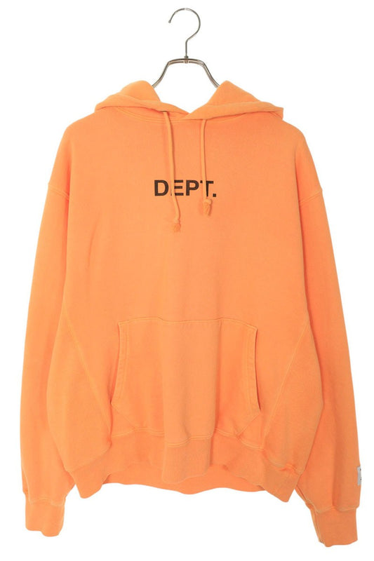 Gallery Dept. Logo Pullover Hoodie Orange Size L