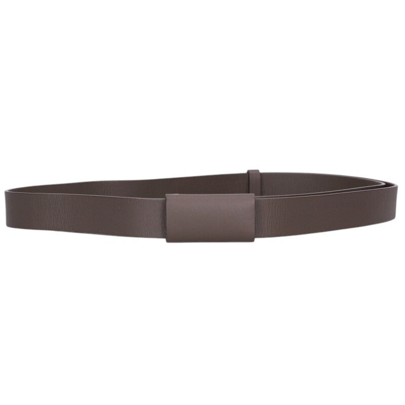 Balenciaga Leather Belt Gray x Silver One Size