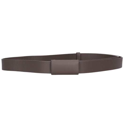 Balenciaga Leather Belt Gray x Silver One Size