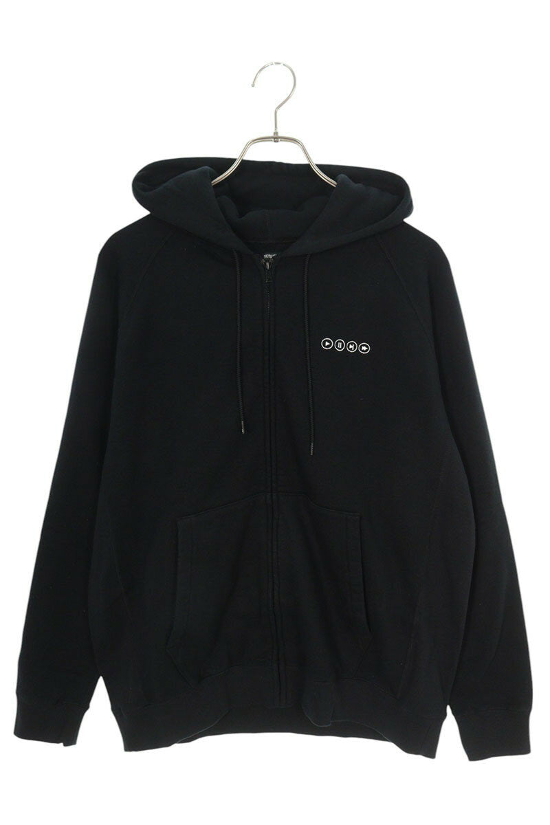 SEQUEL 22SS Print Hoodie Black Size S