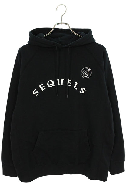 SEQUEL 24SS Logo Print Hoodie Black Size M