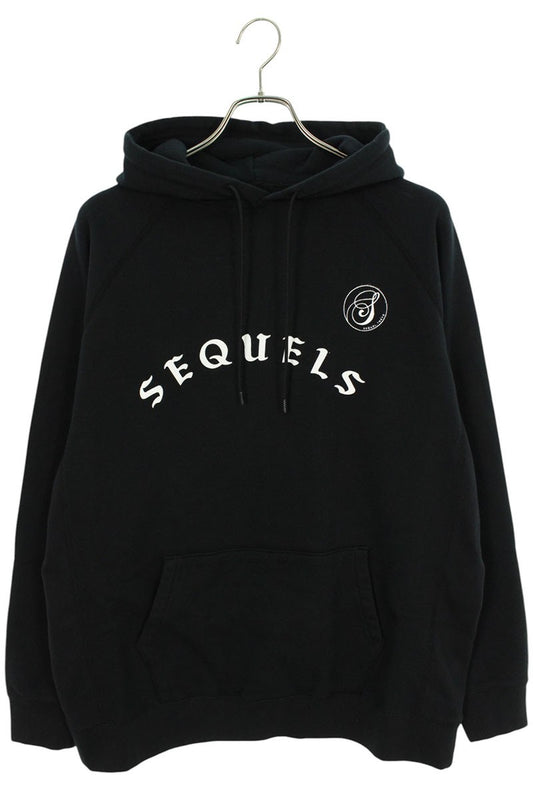 SEQUEL 24SS Logo Print Hoodie Black Size M