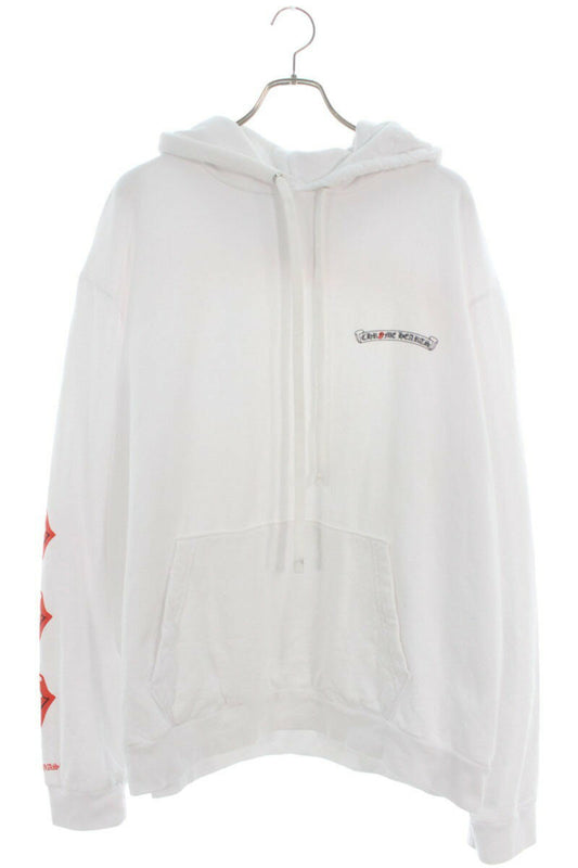 Chrome Hearts SWTSHRT PLVR LTD Pullover Hoodie White Size XL