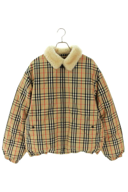 Supreme x Burberry 22SS Shearling Collar Down Puffer Jacket Beige Beige Size L