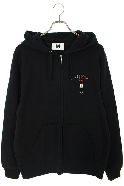 Fragment Design x SEQUEL 24SS WEEKEND Zip Up Hoodie Black Size M