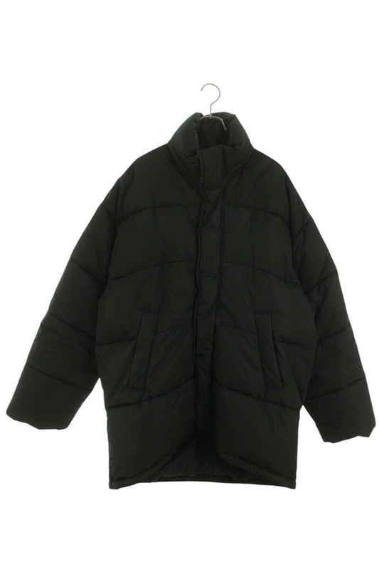 Balenciaga Logo Embroidered Down Jacket Black Size S
