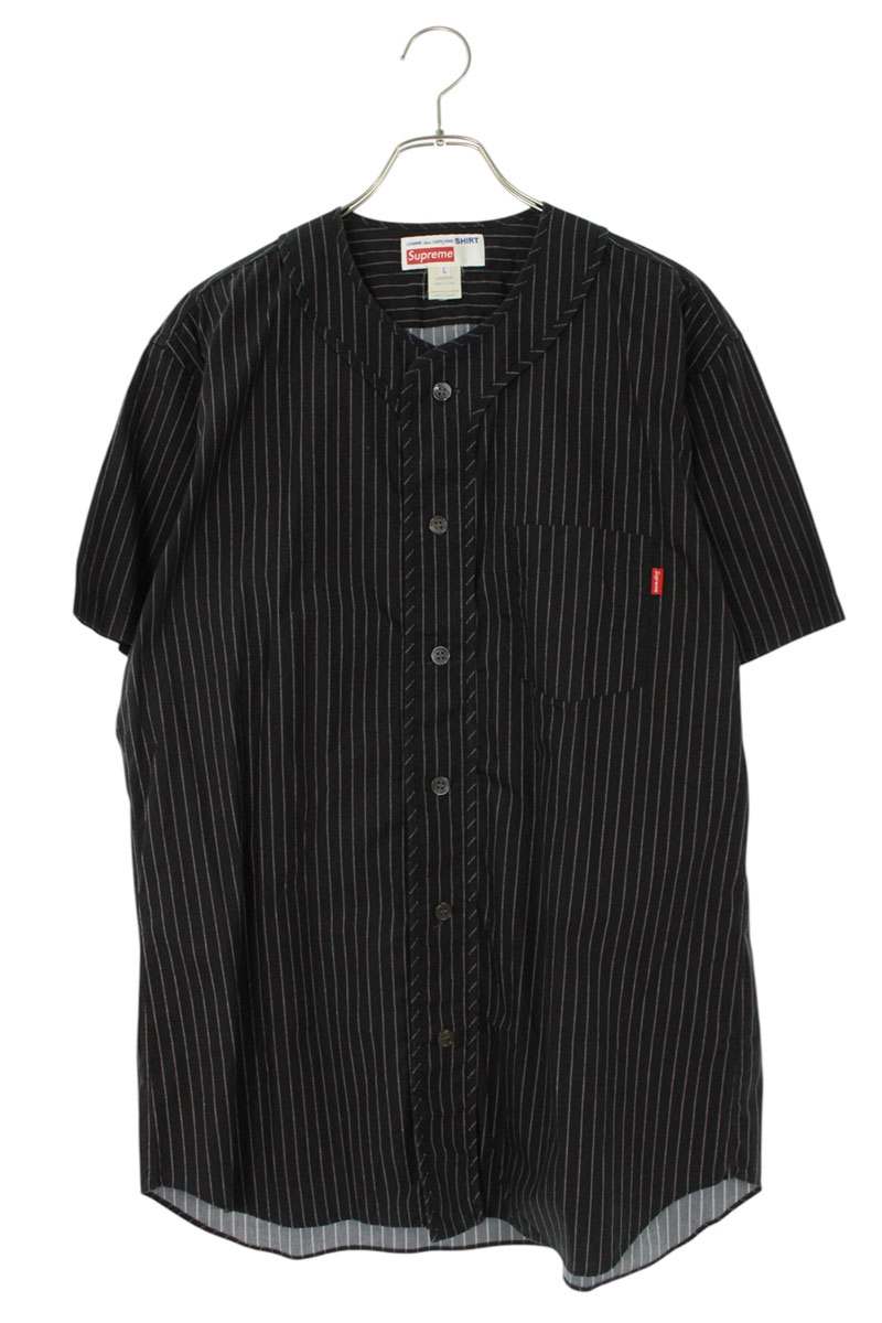 Supreme x Comme des Garcons 14SS Baseball Shirt Black Size L