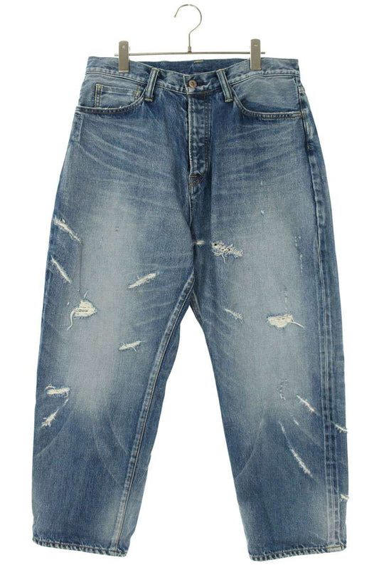 Fragment Design x SEQUEL Well-Washed Denim Pants Blue Size US 34