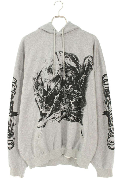 Vetements 25AW Goth Oversized Hoodie Gray Size S