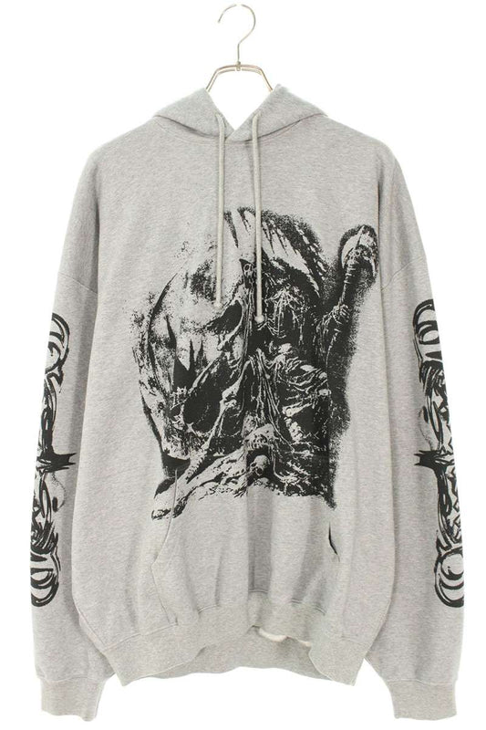 Vetements 25AW Goth Oversized Hoodie Gray Size S