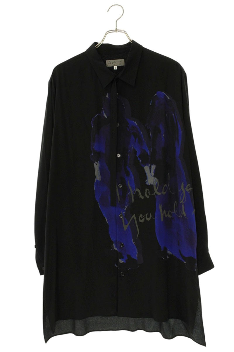YOHJI YAMAMOTO POUR HOMME Long Sleeve Shirt Black Size M