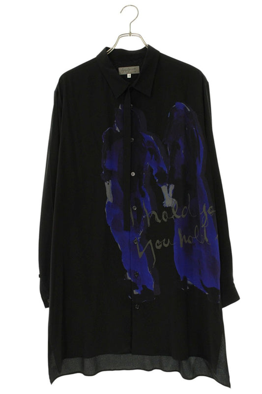 YOHJI YAMAMOTO POUR HOMME Long Sleeve Shirt Black Size M